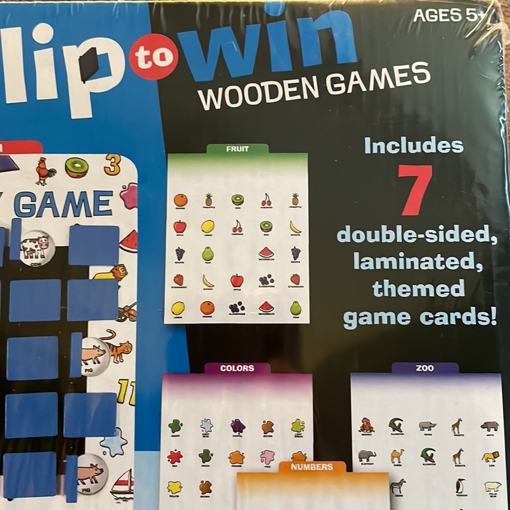 Melissa & Doug flip to Win wooden game. Ages 5+ - Picture 4 of 5